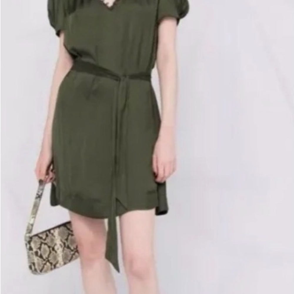Zadig & Voltaire Dark Green Mini Dress - Picture 3 of 6